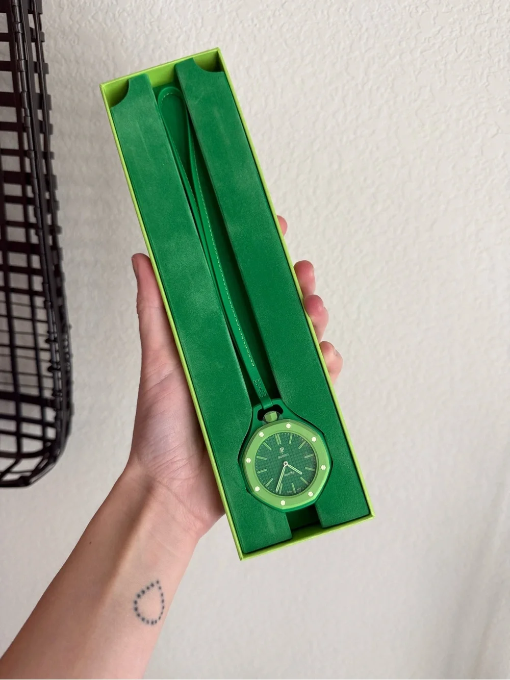 Swatch Royal pop green eight watch